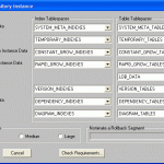 reassign tablespaces